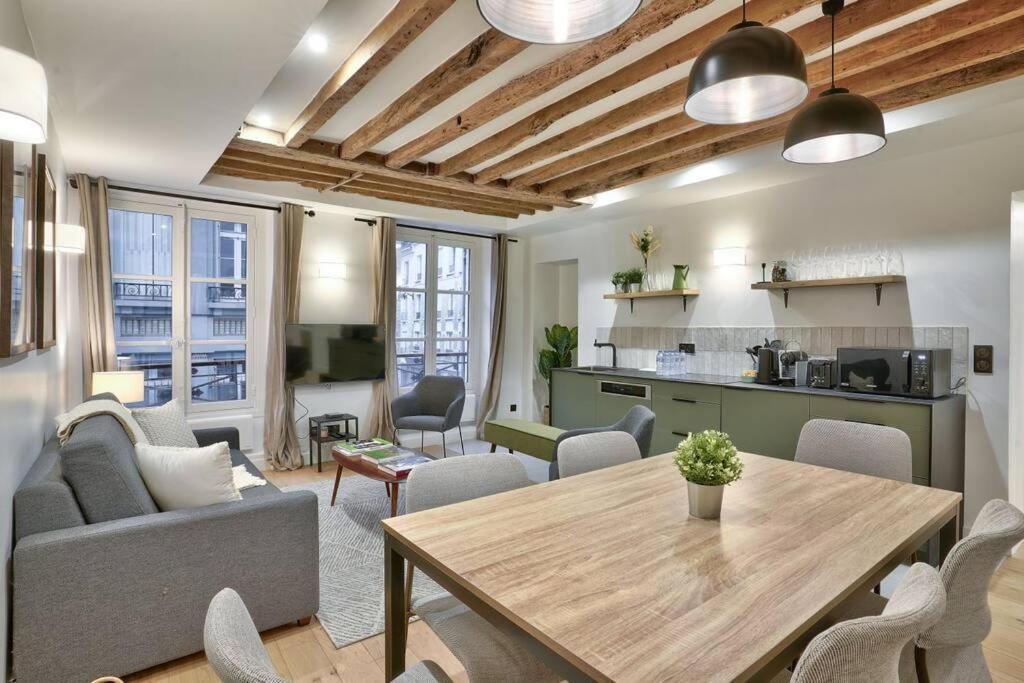 Magnifique Appartement Pour 6 - Montorgueil Paris Extérieur photo