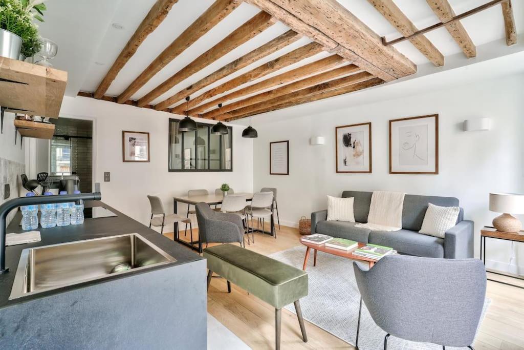Magnifique Appartement Pour 6 - Montorgueil Paris Extérieur photo
