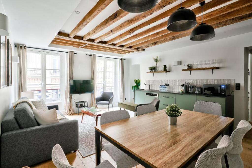 Magnifique Appartement Pour 6 - Montorgueil Paris Extérieur photo