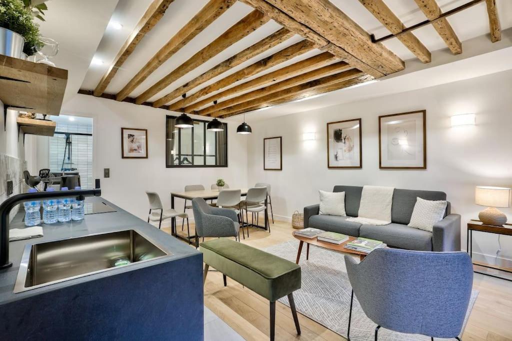Magnifique Appartement Pour 6 - Montorgueil Paris Extérieur photo